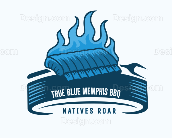 True Blue Memphis BBQ Logo